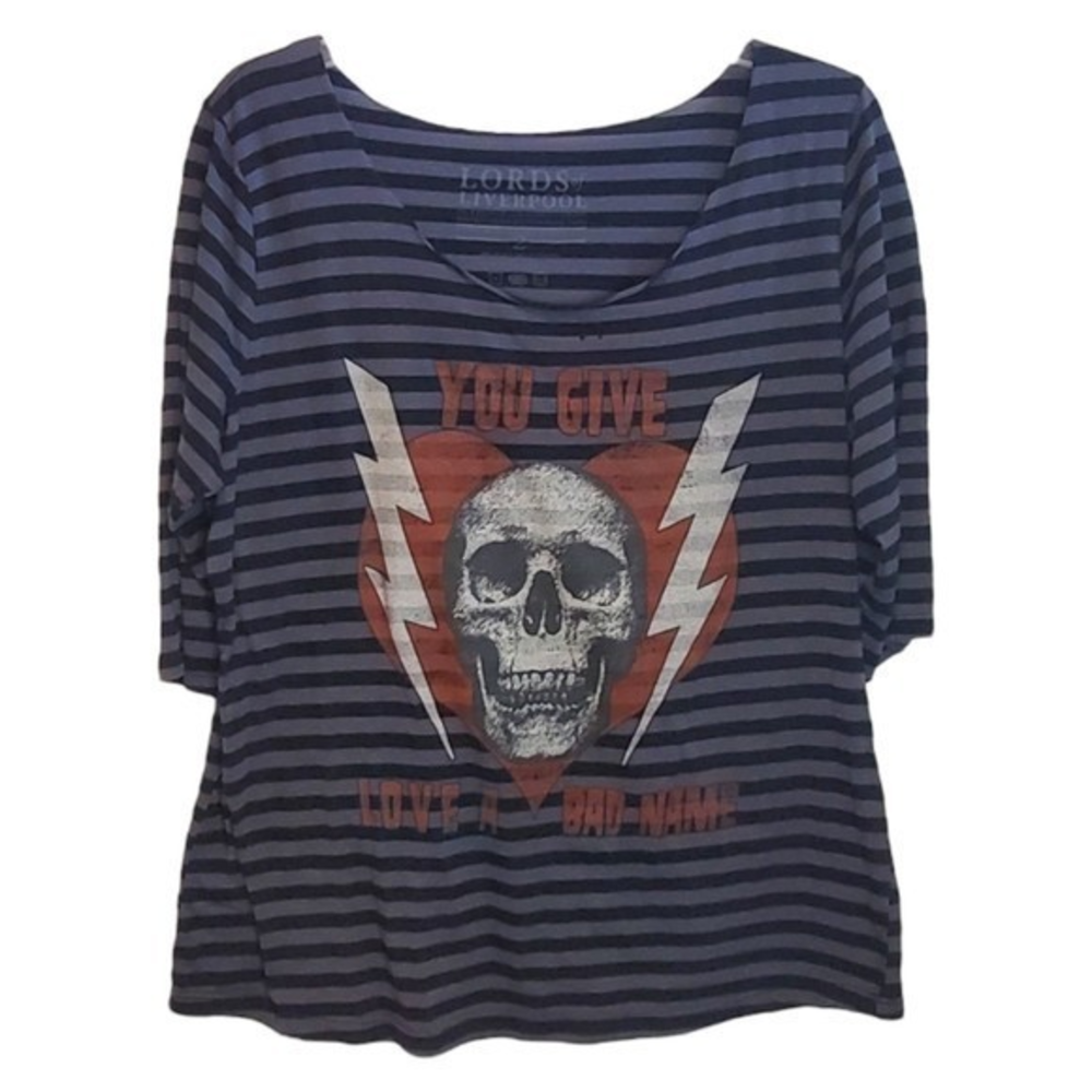 Lords of Liverpool Women's You Give Love a Bad Name T-Shirt Sz XL‎ Bon Jovi